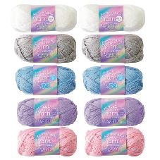 オーロララメ毛糸　10個セット
