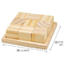 木製キューブパズル