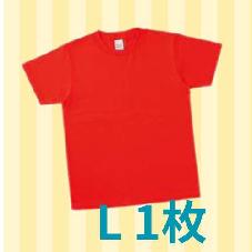カラーTシャツ　イタリアンレッド　L  1枚　特価品