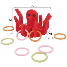 ソフトたこさんわなげ　リング9本付き